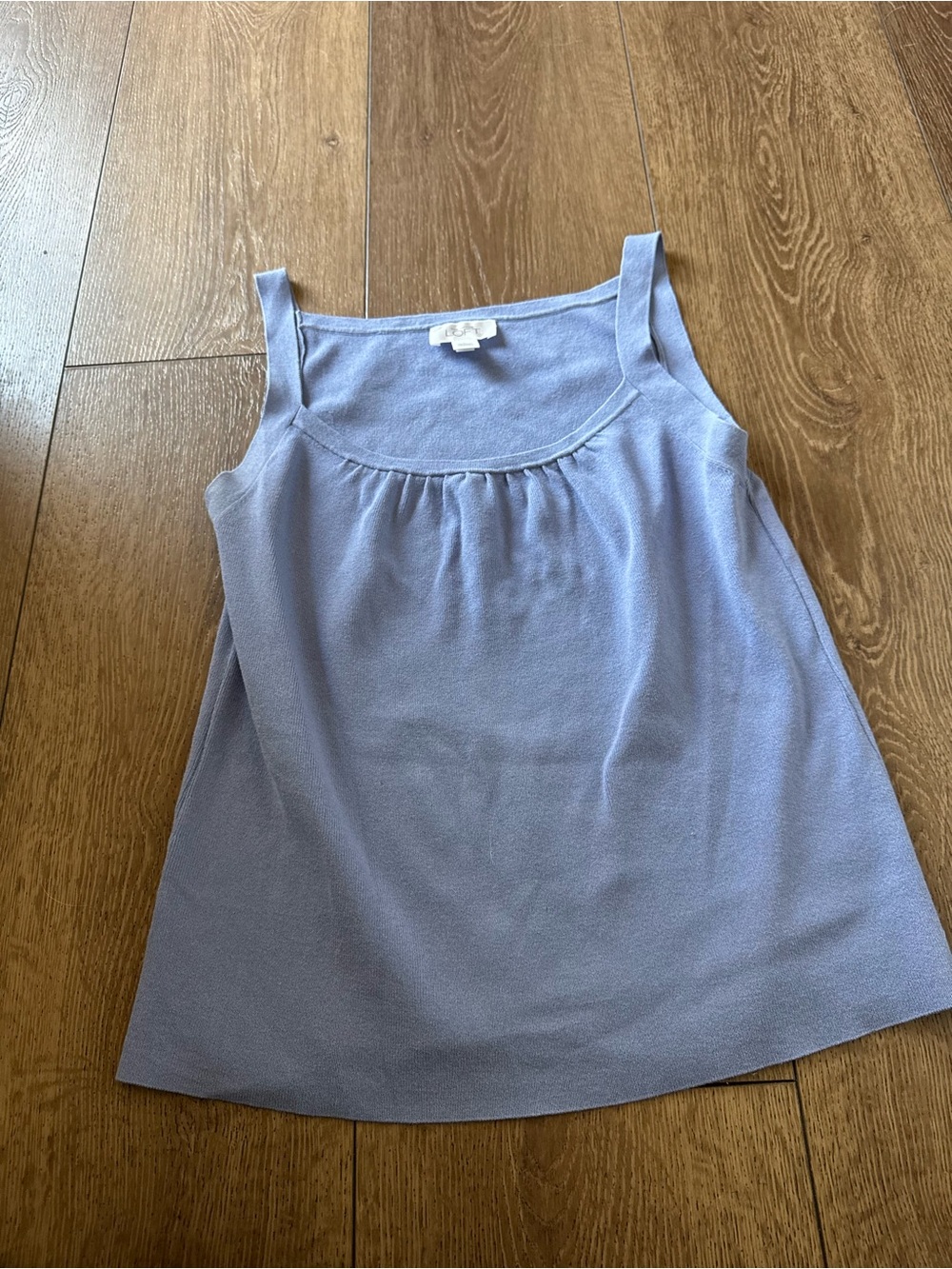 LOFT Light Lavender Square Neck Tank Top